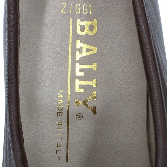NEW Vintage Bally Ziggi Brown Leather Tassel Loafers Mens 9M Italian Dress Shoes